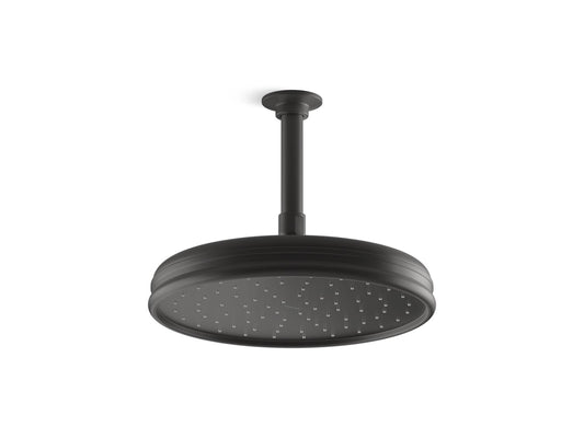 KOHLER K-13693-BL Traditional 10" Single-Function Rainhead, 2.5 Gpm In Matte Black