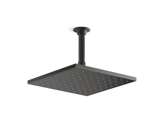 KOHLER K-13696-BL Contemporary Square 10" Single-Function Rainhead, 2.5 Gpm In Matte Black