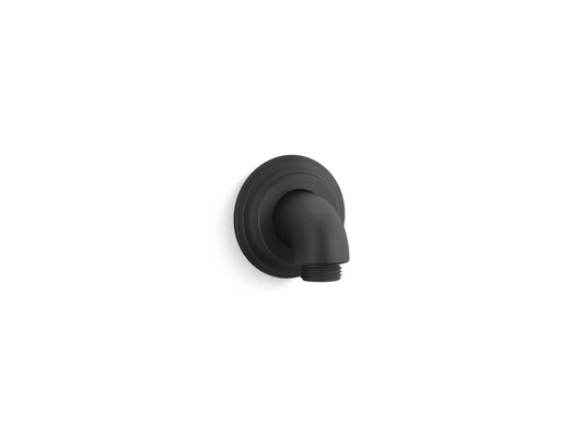 KOHLER K-22173-BL Bancroft Wall-Mount Supply Elbow With Check Valve In Matte Black