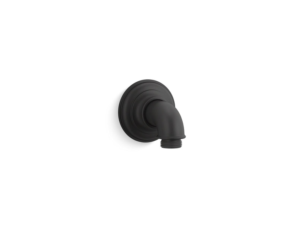 KOHLER K-72796-BL Artifacts Wall-Mount Supply Elbow - Matte Black