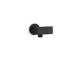 KOHLER K-98354-BL Exhale Wall-Mount Handshower Holder With Supply Elbow And Check Valve - Matte Black