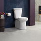 KOHLER K-20197-0 Betello Two-Piece Elongated Toilet With Skirted Trapway, 1.28 Gpf In White