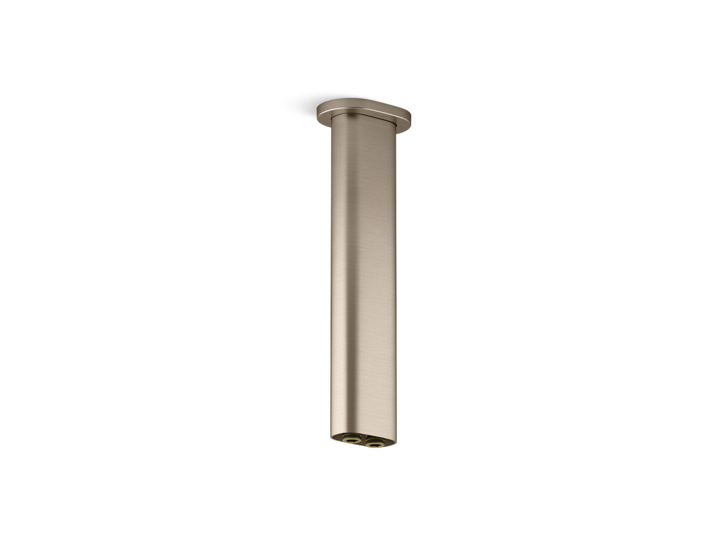 KOHLER K-26326-BV Statement 10" ceiling-mount two-function rainhead arm and flange - Vibrant Brushed Bronze
