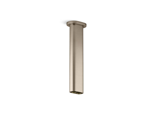 KOHLER K-26326-BV Statement 10" ceiling-mount two-function rainhead arm and flange - Vibrant Brushed Bronze