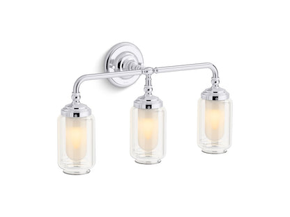 KOHLER Artifacts Three-light sconce - Polished Chrome, K-32806-SC03-CPL