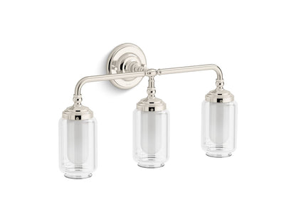 KOHLER K-32806-SC03-SNL Artifacts Three-light sconce - Polished Nickel