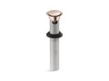 KOHLER K-25322-RGD Clicker Drain With Overflow In Vibrant Rose Gold