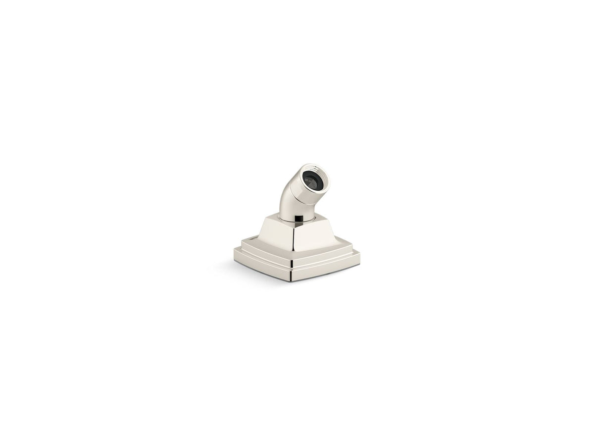 KOHLER K-29477-SN Riff Deck-Mount Handshower Holder With Hose - Vibrant Polished Nickel