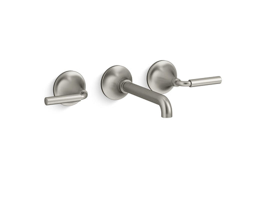 KOHLER K-T26439-4-BN Tone Wall-Mount Bathroom Sink Faucet Trim, 1.2 Gpm In Vibrant Brushed Nickel