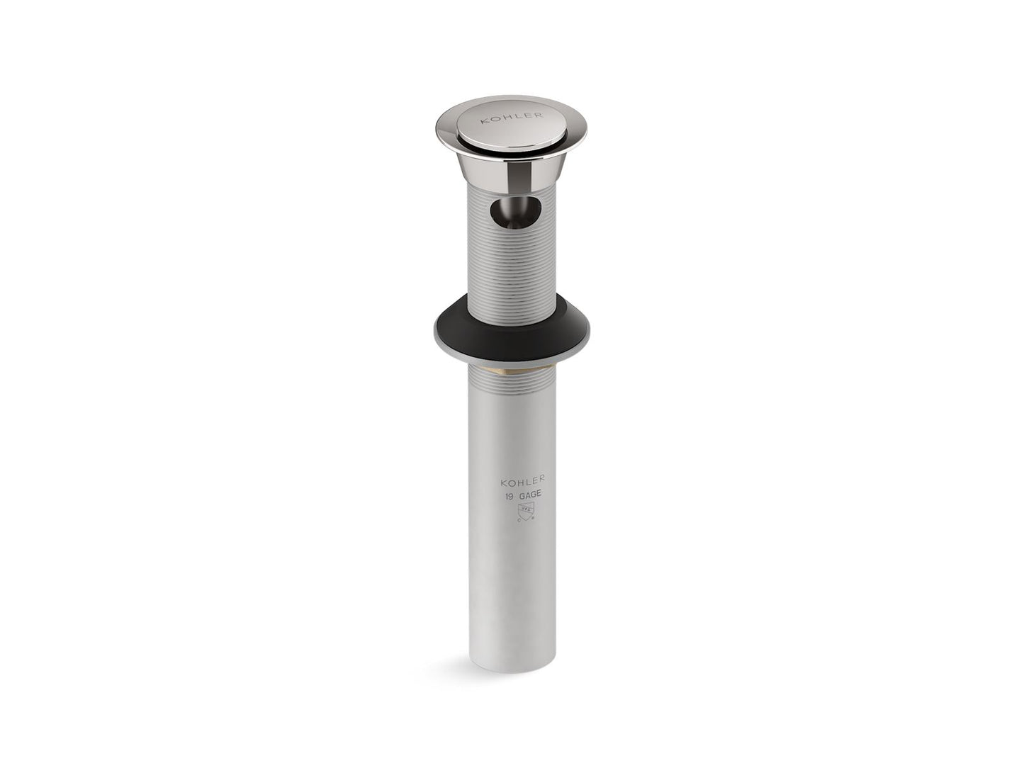 KOHLER K-25322-TT Clicker Drain With Overflow In Vibrant Titanium