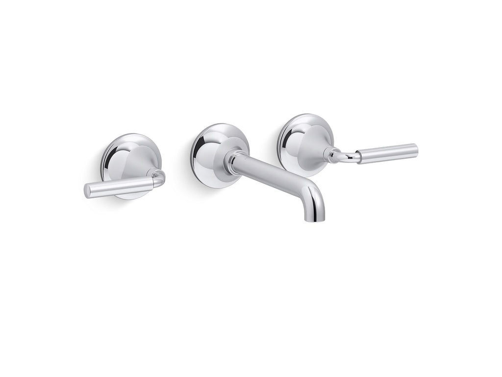 KOHLER K-T26439-4-CP Tone Wall-Mount Bathroom Sink Faucet Trim, 1.2 Gpm - Polished Chrome