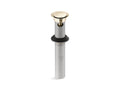 KOHLER K-25322-AF Clicker Drain With Overflow - Vibrant French Gold