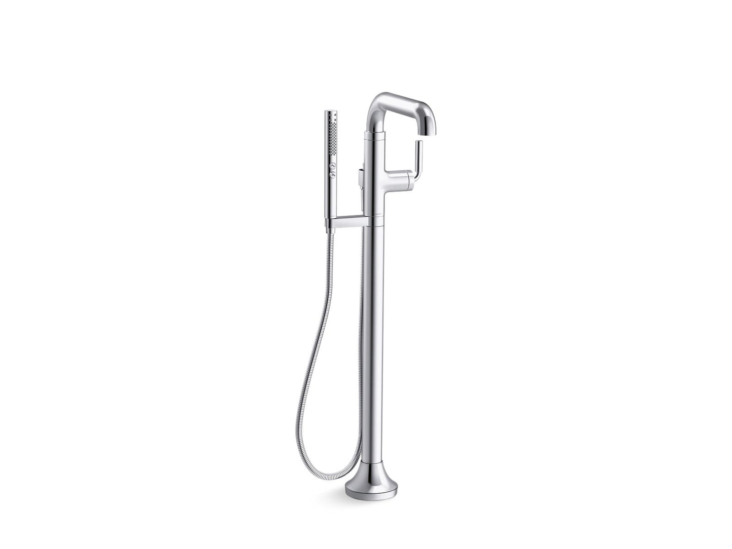 KOHLER K-T27424-4-CP Tone Floor-Mount Bath Filler Trim With Handshower In Polished Chrome