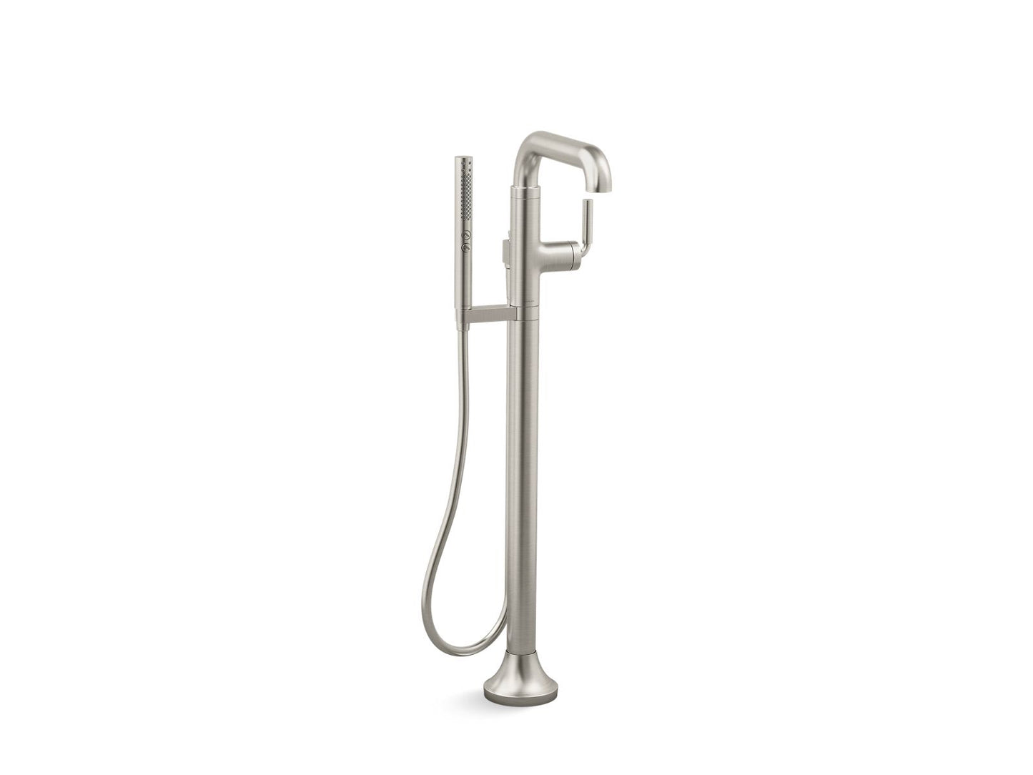 KOHLER K-T27424-4-BN Tone Floor-Mount Bath Filler Trim With Handshower In Vibrant Brushed Nickel