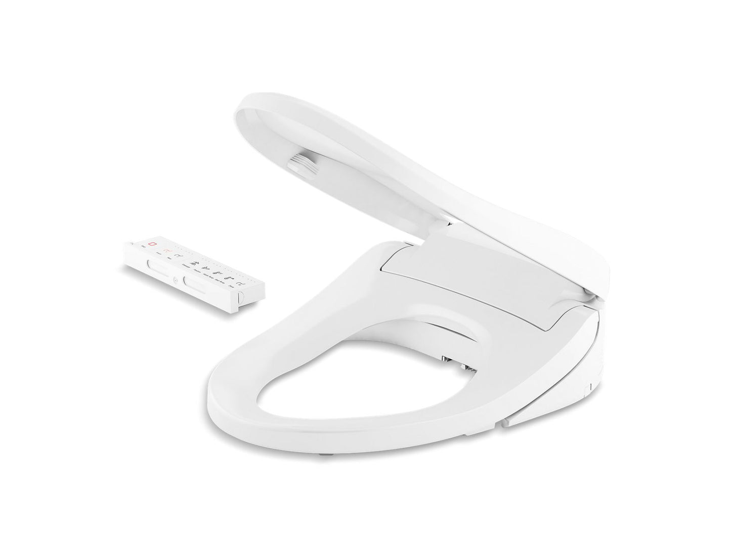 KOHLER K-8298-CR-0 Purewash E820 Elongated Bidet Toilet Seat With Remote Control In White