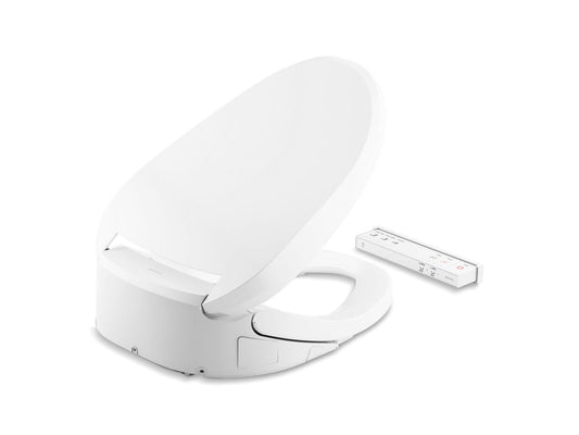 KOHLER K-8298-CR-0 Purewash E820 Elongated Bidet Toilet Seat With Remote Control In White