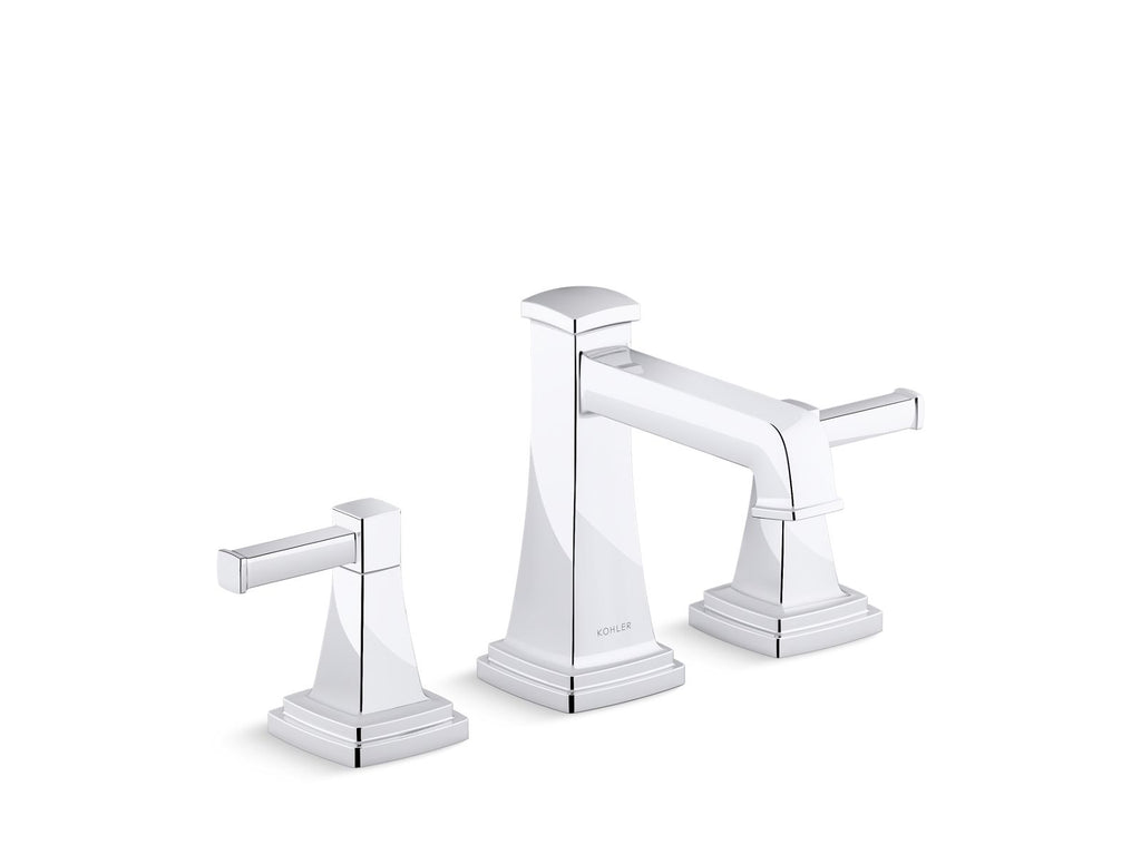KOHLER K-27399-4-2MB Riff Widespread Bathroom Sink Faucet, 1.2 Gpm - Vibrant Brushed Moderne Brass