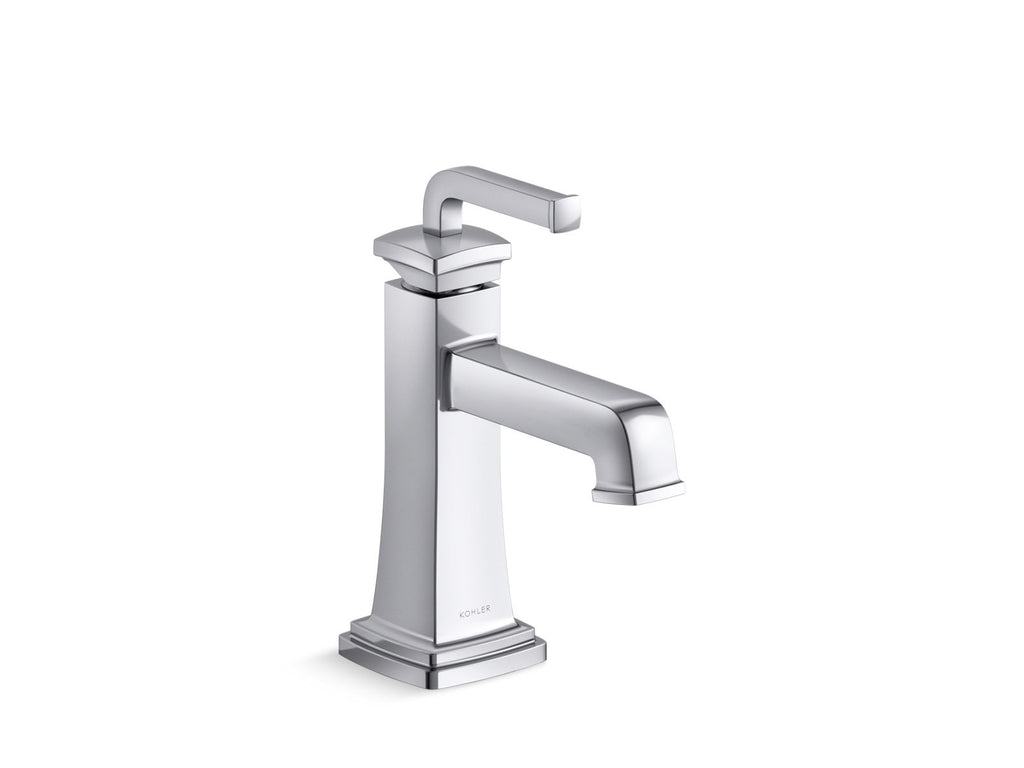 KOHLER K-27400-4-BL Riff Single-Handle Bathroom Sink Faucet, 1.2 Gpm - Matte Black