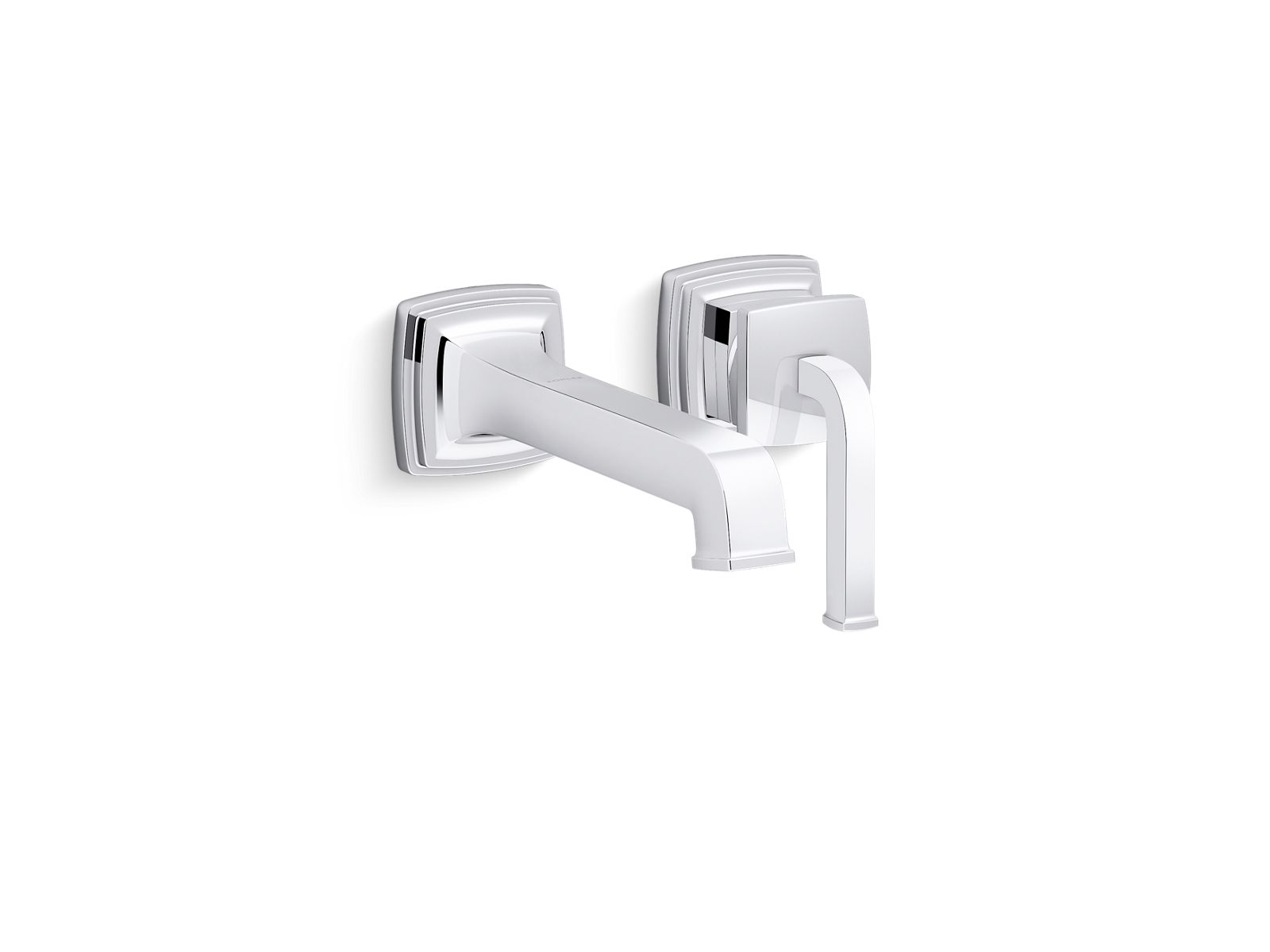 KOHLER K-26431-4-2MB Riff Wall-Mount Single-Handle Bathroom Sink Faucet, 1.2 Gpm - Vibrant Brushed Moderne Brass