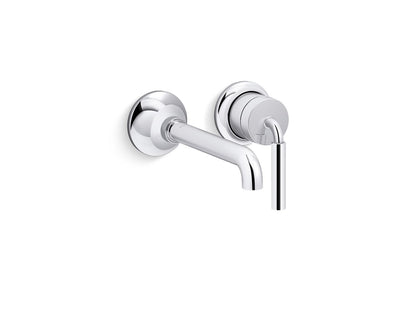 KOHLER K-26438-4-2MB Tone Wall-mount single-handle bathroom sink faucet, 1.2 gpm - Vibrant Brushed Moderne Brass