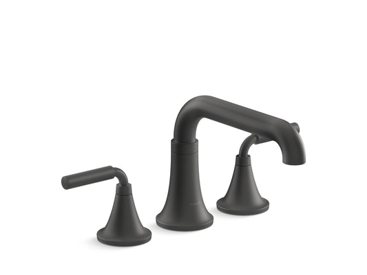 KOHLER K-T27417-4-BL Tone Deck-Mount Bath Faucet Trim In Matte Black