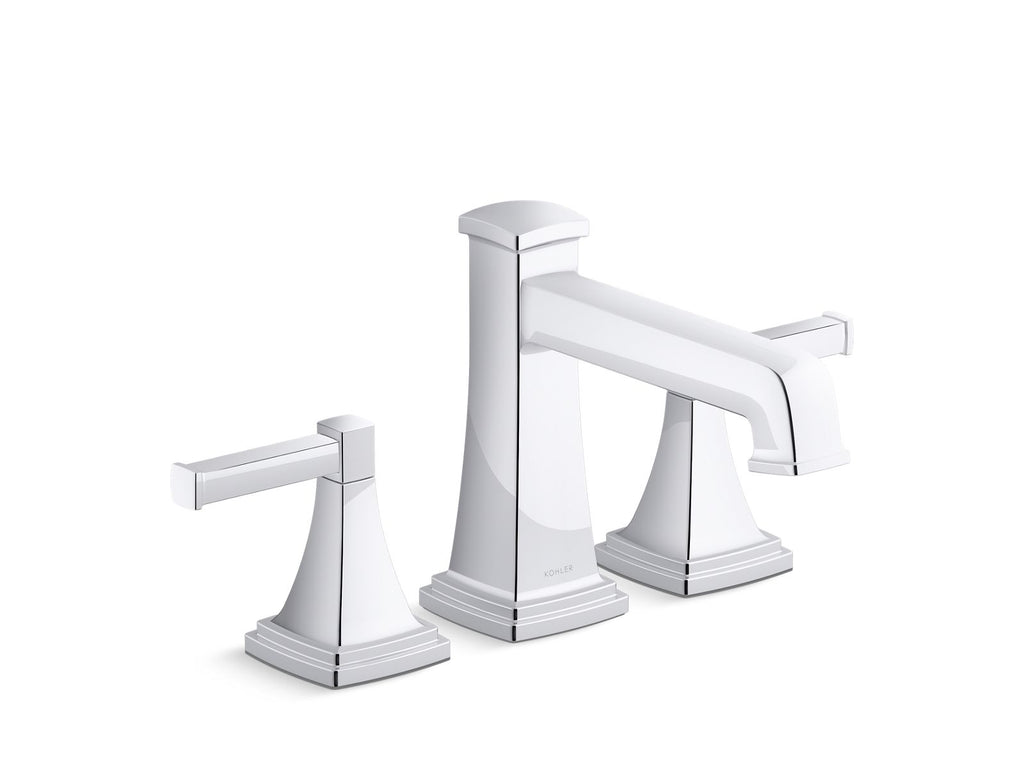 KOHLER K-T27405-4-2MB Riff Deck-Mount Bath Faucet Trim - Vibrant Brushed Moderne Brass