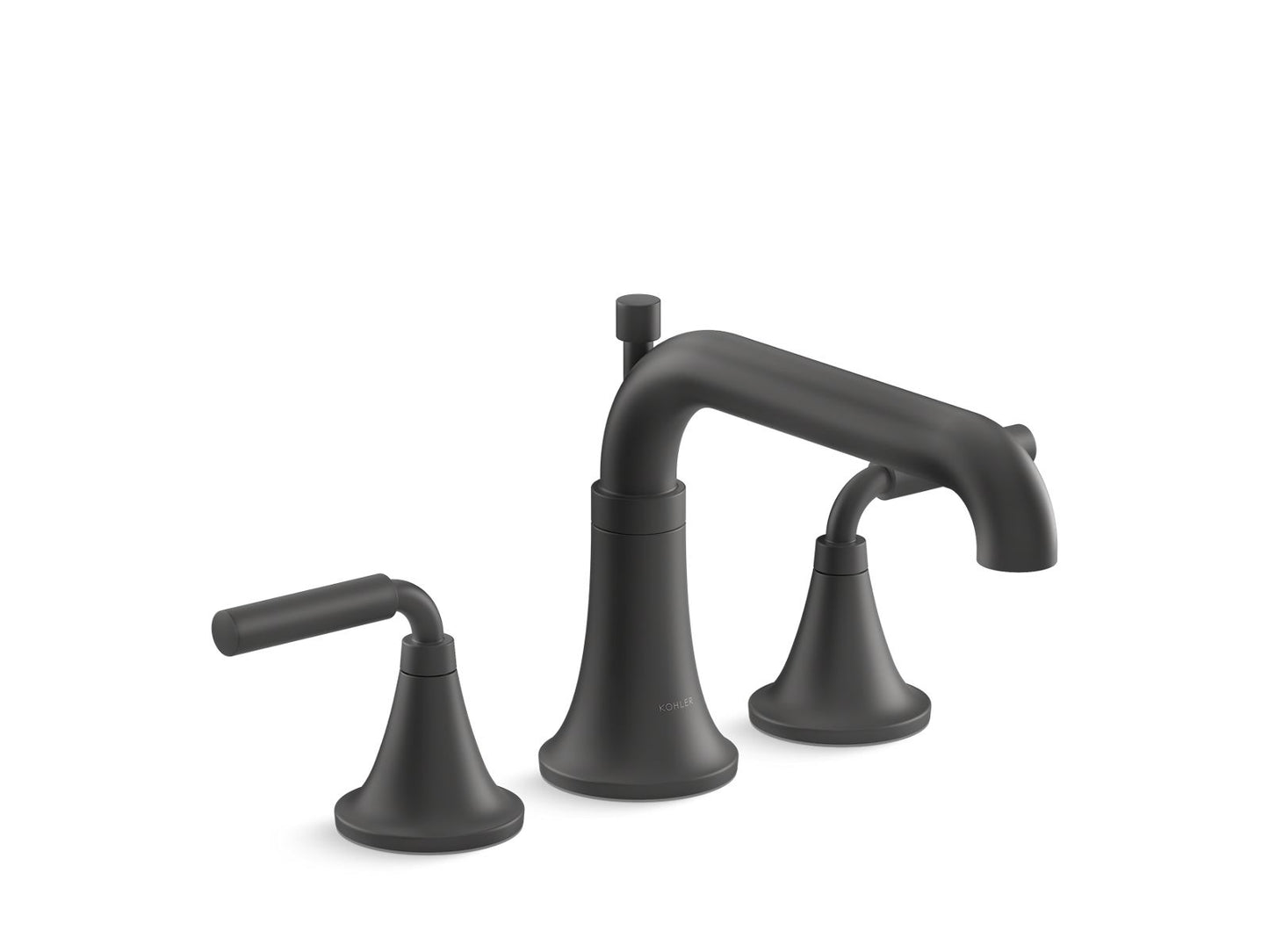 KOHLER K-T26440-4-BL Tone Deck-Mount Bath Faucet Trim With Diverter In Matte Black