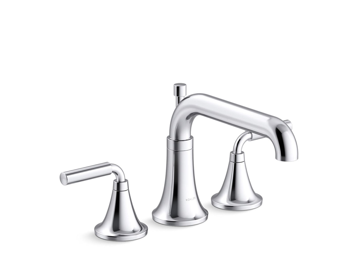 KOHLER K-T26440-4-CP Tone Deck-Mount Bath Faucet Trim With Diverter In Polished Chrome