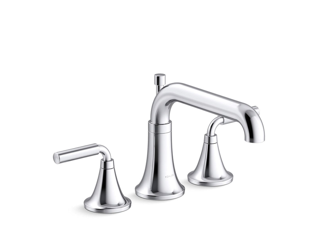 KOHLER K-T26440-4-BN Tone Deck-Mount Bath Faucet Trim With Diverter - Vibrant Brushed Nickel