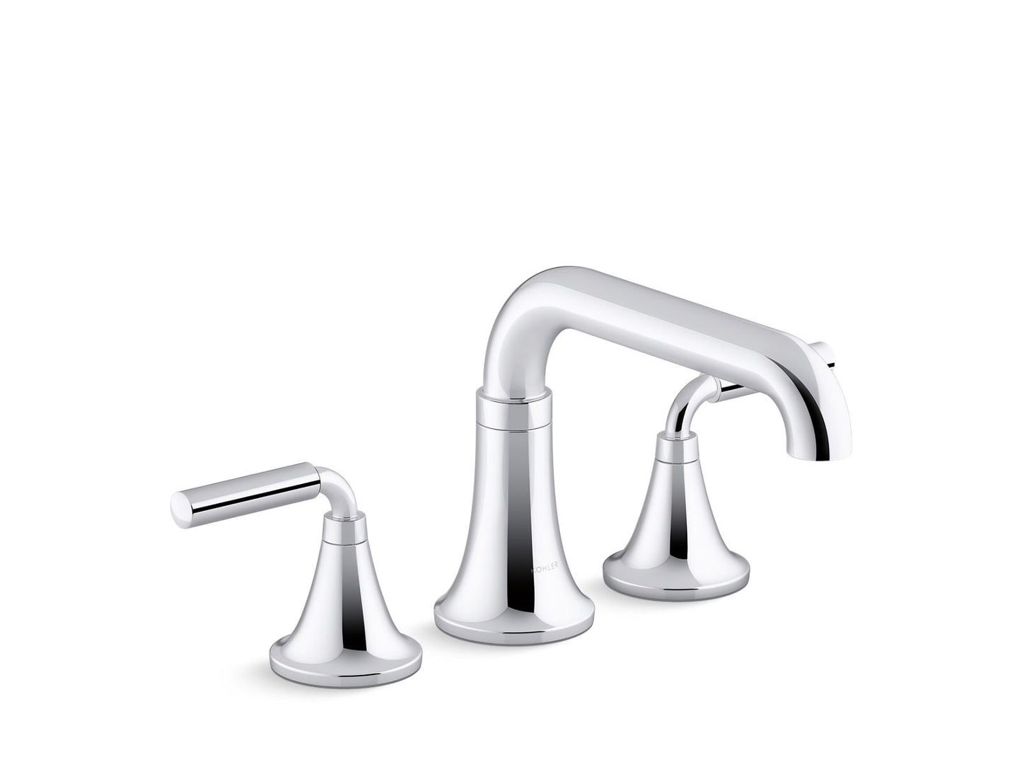 KOHLER K-T27417-4-2MB Tone Deck-mount bath faucet trim - Vibrant Brushed Moderne Brass