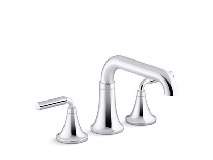 KOHLER K-T27417-4-2MB Tone Deck-mount bath faucet trim - Vibrant Brushed Moderne Brass