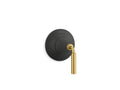 KOHLER K-T23955-4-BMB Tone Mastershower Transfer Valve Trim - Matte Black With Brushed Moderne Brass