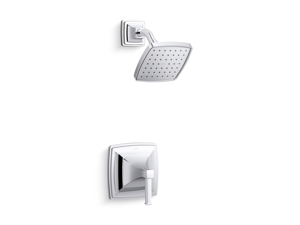 KOHLER K-TS27404-4-CP Riff Rite-Temp Shower Trim Kit, 2.5 Gpm - Polished Chrome