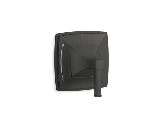 KOHLER K-TS23952-4-BL Riff Rite-Temp Valve Trim In Matte Black