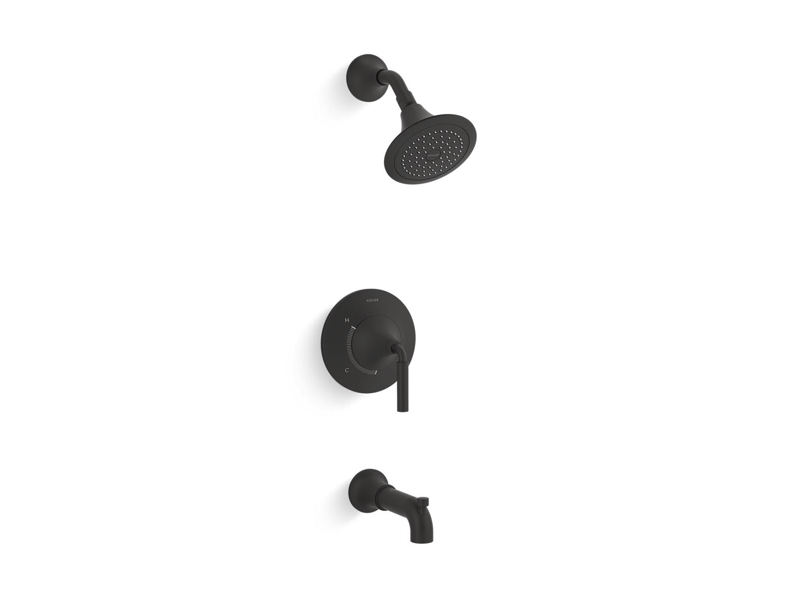 KOHLER K-TS27421-4-BL Tone Rite-Temp Bath And Shower Trim Kit, 2.5 Gpm - Matte Black