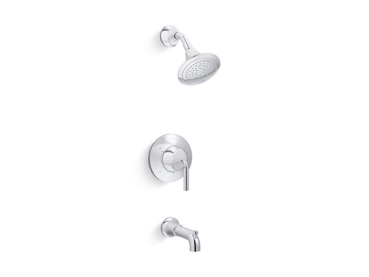 KOHLER K-TS27421-4-CP Tone Rite-Temp Bath And Shower Trim Kit, 2.5 Gpm In Polished Chrome