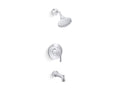 KOHLER K-TS27421-4-CP Tone Rite-Temp Bath And Shower Trim Kit, 2.5 Gpm - Polished Chrome