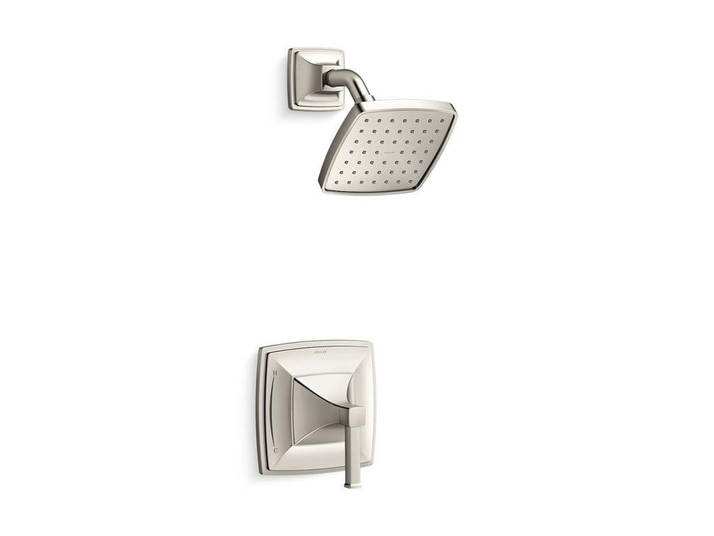 KOHLER K-TS27404-4-SN Riff Rite-Temp Shower Trim Kit, 2.5 Gpm - Vibrant Polished Nickel