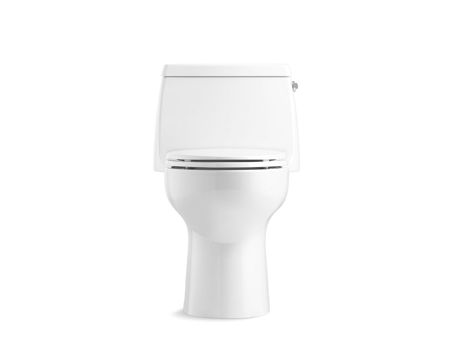 KOHLER K-30810-RA-0 Santa Rosa One-Piece Compact Elongated Toilet, 1.28 Gpf In White