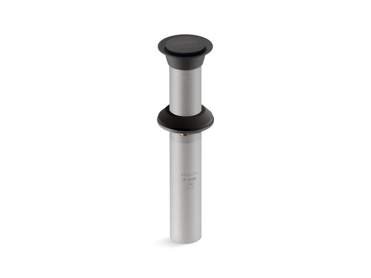 KOHLER K-33151-BL Clicker Drain Without Overflow - Matte Black