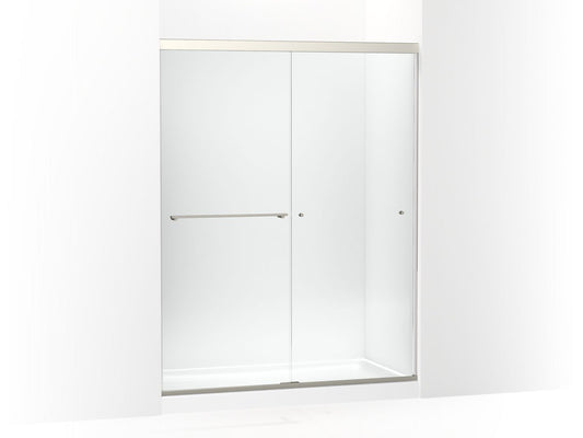 KOHLER K-707206-L-BNK Revel 76" H Sliding Shower Door With 5/16"-Thick Glass In Anodized Brushed Nickel