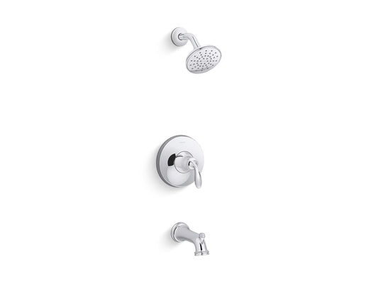 KOHLER K-TS27381-4G-CP Bellera Rite-Temp Bath And Shower Trim Kit, 1.75 Gpm In Polished Chrome