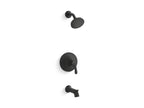 KOHLER K-TS27391-4G-BL Simplice Rite-Temp Bath And Shower Trim Kit, 1.75 Gpm - Matte Black