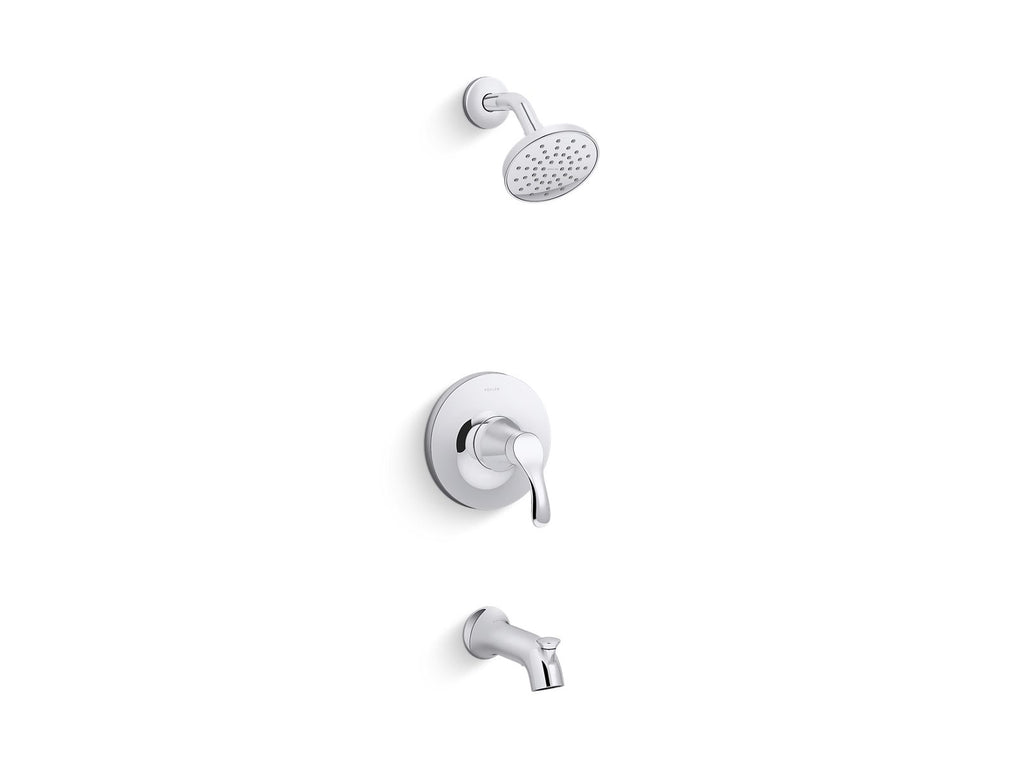 KOHLER K-TS27391-4G-CP Simplice Rite-Temp Bath And Shower Trim Kit, 1.75 Gpm - Polished Chrome