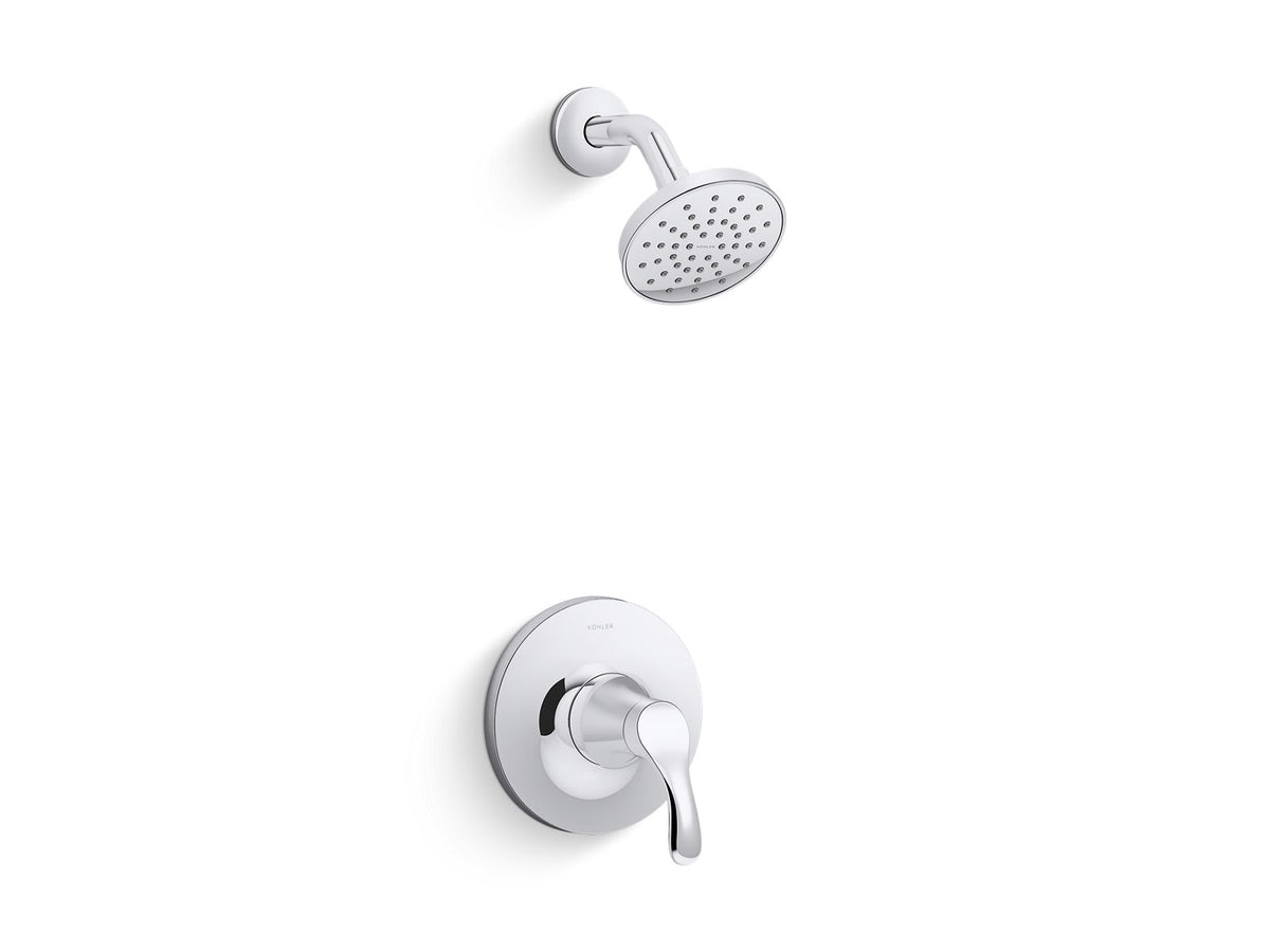 KOHLER K-TS27392-4G-CP Simplice Rite-Temp Shower Trim Kit, 1.75 Gpm - Polished Chrome