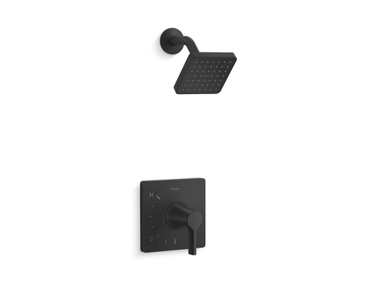 KOHLER K-TS28128-4G-BL Venza Rite-Temp shower trim kit, 1.75 gpm - Matte Black