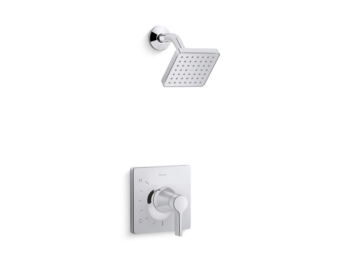 KOHLER K-TS28128-4G-BL Venza Rite-Temp Shower Trim Kit, 1.75 Gpm - Matte Black