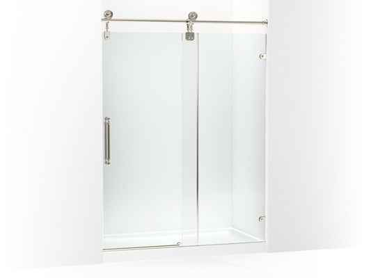 KOHLER K-701724-10L-SN Artifacts 80-7/8" H Sliding Shower Door With 3/8"-Thick Glass In Vibrant Polished Nickel