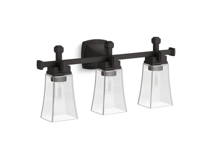 KOHLER K-31757-SC03-BLL Riff Three-light sconce - Matte Black
