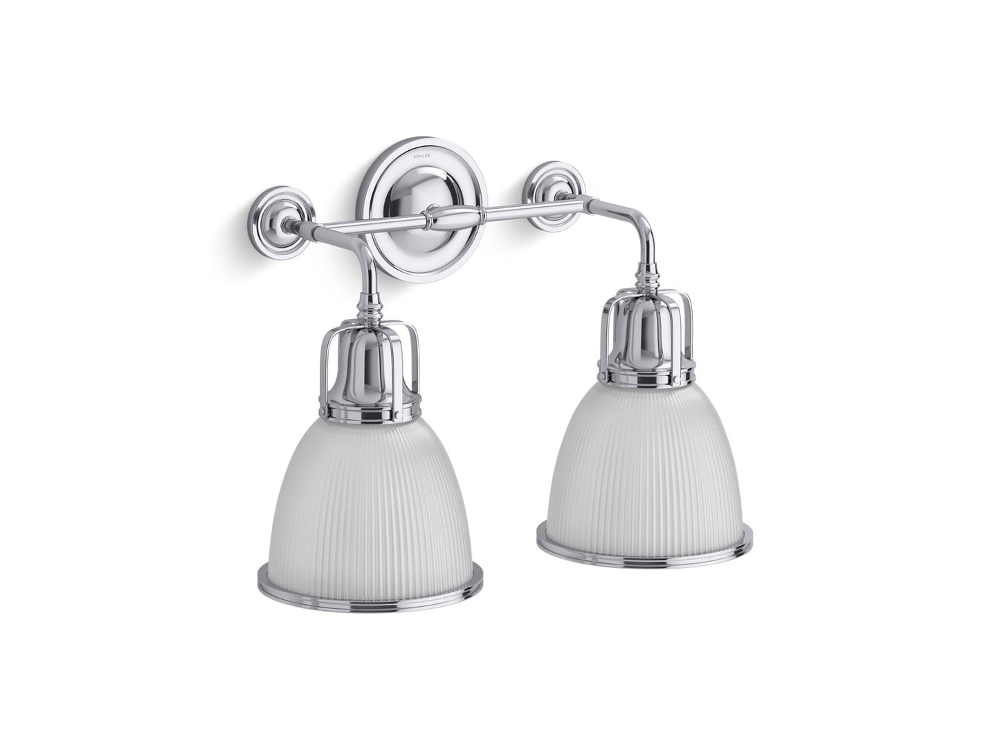 KOHLER K-32282-SC02-CPL Hauksbee Two-Light Bell Sconce In Polished Chrome